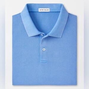Peter Millar Maritime Blue Sunrise Piqué Short Sleeve Polo MS24K35 Cotton